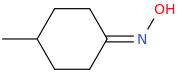 4-Methylcyclohexanone oxime molecular structure