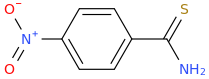 4-NITRO-THIOBENZAMIDE molecular structure