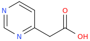 4-PYRIMIDINEACETIC ACID molecular structure