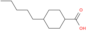 4-Pentylcyclohexanecarboxylic Acid molecular structure