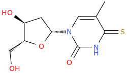 4-THIOTHYMIDINE molecular structure