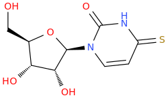 4-THIOURIDINE molecular structure