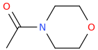 4-acetylmorpholine molecular structure