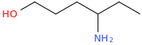 4-aminohexan-1-ol molecular structure
