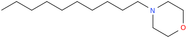 4-decylmorpholine molecular structure