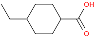 4-ethylcyclohexanecarboxylic acid molecular structure