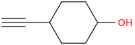 4-ethynylcyclohexan-1-ol molecular structure