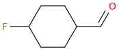 4-fluorocyclohexanecarbaldehyde molecular structure