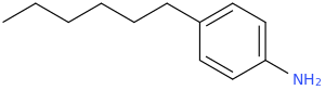 4-hexylaniline molecular structure