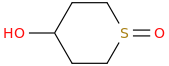 4-hydroxy-1lambda4-thian-1-one molecular structure
