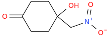 4-hydroxy-4-(nitromethyl)cyclohexanone molecular structure
