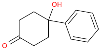 4-hydroxy-4-phenylcyclohexan-1-one molecular structure