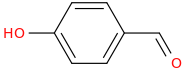 4-hydroxybenzaldehyde molecular structure