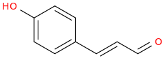 4-hydroxycinnamaldehyde molecular structure