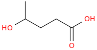 4-hydroxyvaleric acid molecular structure