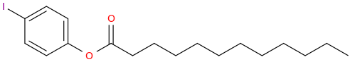 4-iodophenyllaurate molecular structure