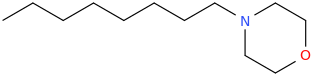 4-octylmorpholine molecular structure