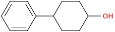 4-phenylcyclohexan-1-ol molecular structure