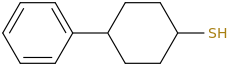 4-phenylcyclohexanethiol molecular structure
