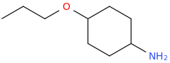 4-propoxycyclohexan-1-amine molecular structure