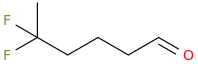 5,5-difluorohexanal molecular structure