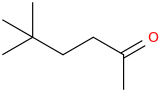 5,5-dimethylhexan-2-one molecular structure