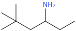 5,5-dimethylhexan-3-amine molecular structure