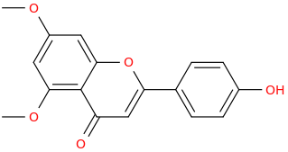 5,7-dimethoxy-4'-hydroxyflavone molecular structure