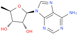 5'-DEOXYADENOSINE molecular structure