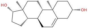 5-ANDROSTENEDIOL molecular structure