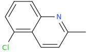 5-Chloroquinaldine molecular structure