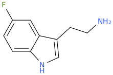 5-Fluorotryptamine molecular structure