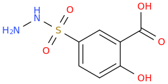 5-HYDRAZINOSULFONYLSALICYLIC ACID molecular structure
