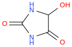 5-Hydroxyhydantoin molecular structure