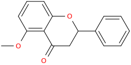 5-Methoxyflavanone molecular structure
