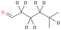 5-Methylhexanal-d7 molecular structure