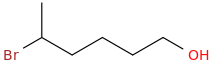 5-bromohexan-1-ol molecular structure