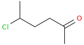 5-chlorohexan-2-one molecular structure