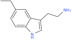 5-ethyltryptamine molecular structure