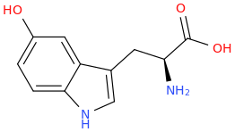 5-hydroxytryptophan molecular structure