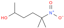 5-methyl-5-nitro-hexan-2-ol molecular structure