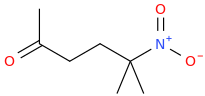 5-methyl-5-nitrohexan-2-one molecular structure