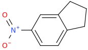 5-nitroindan molecular structure