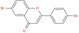 6,4'-DIBROMOFLAVONE molecular structure