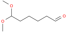 6,6-Dimethoxyhexanal molecular structure