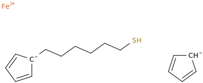 6-(Ferrocenyl)hexanethiol molecular structure