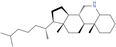 6-Azacholestane molecular structure