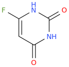 6-FLUOROURACIL molecular structure