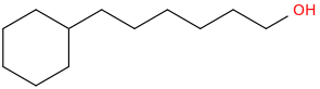 6-cyclohexylhexan-1-ol molecular structure