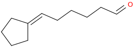 6-cyclopentylidenehexanal molecular structure